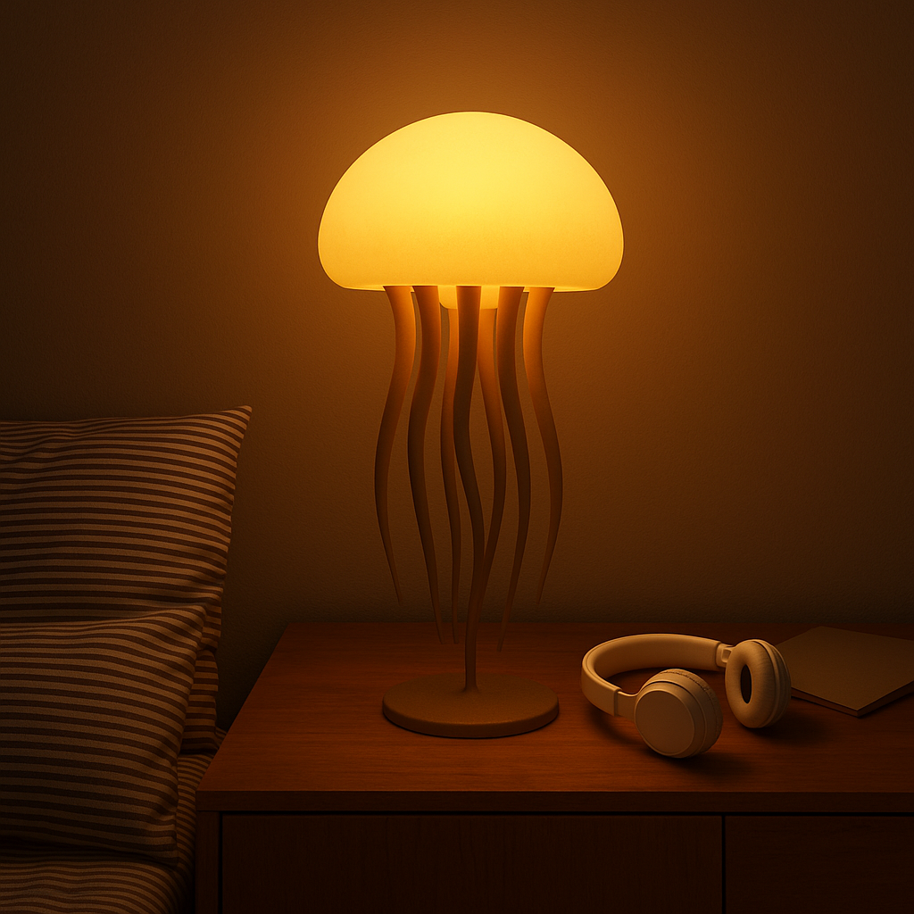 MistGlow Haven | JellyGlow Lamp | Colorful Gradient Jellyfish-Inspired LED Light