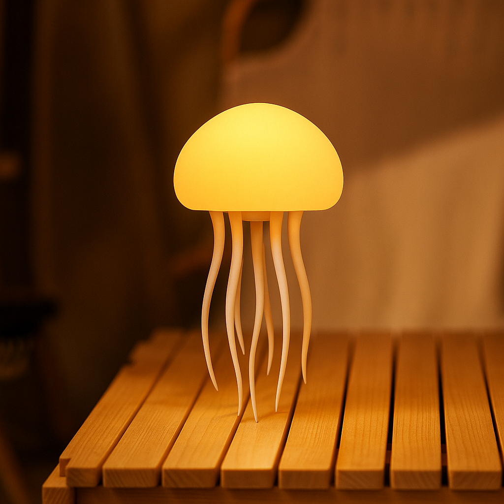 MistGlow Haven | JellyGlow Lamp | Colorful Gradient Jellyfish-Inspired LED Light